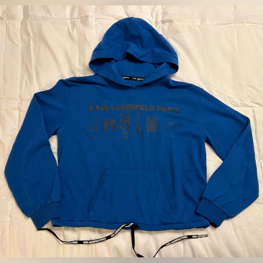 Karl Lagerfeld Ladies Hooded Sweatshirt - Picture 2 of 9